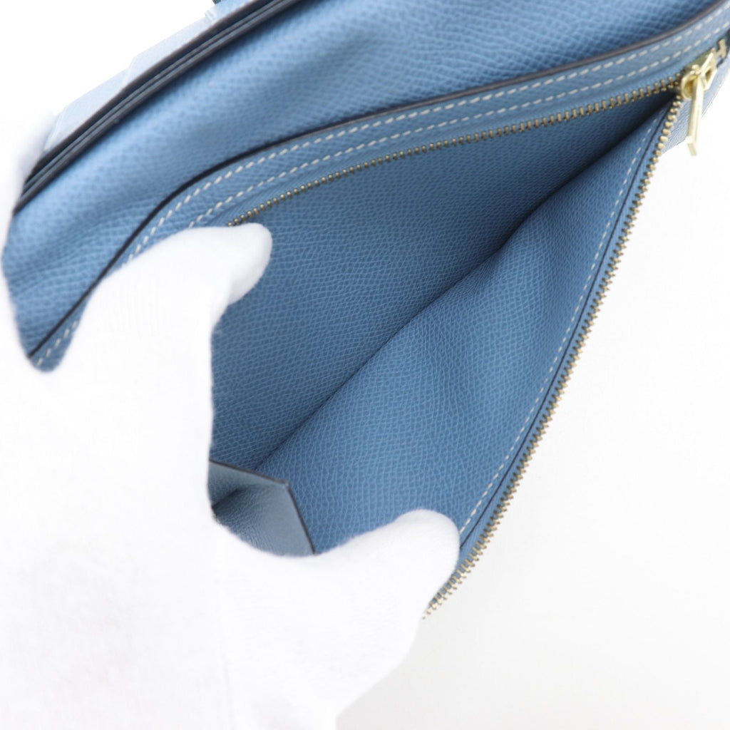 Hermes Bearn Classic Veau Epsom Light Blue I Wallet — view 6