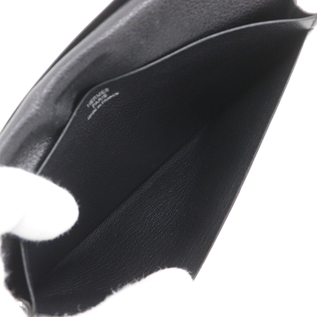 Hermes Mc2 Fleming Leather Black L Billfold Wallet — view 7