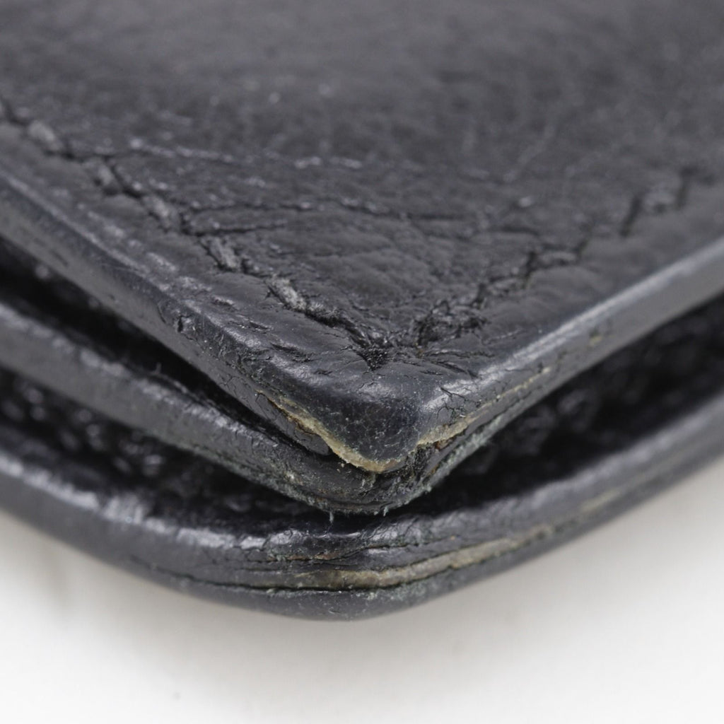 Hermes Mc2 Fleming Leather Black L Billfold Wallet — view 4