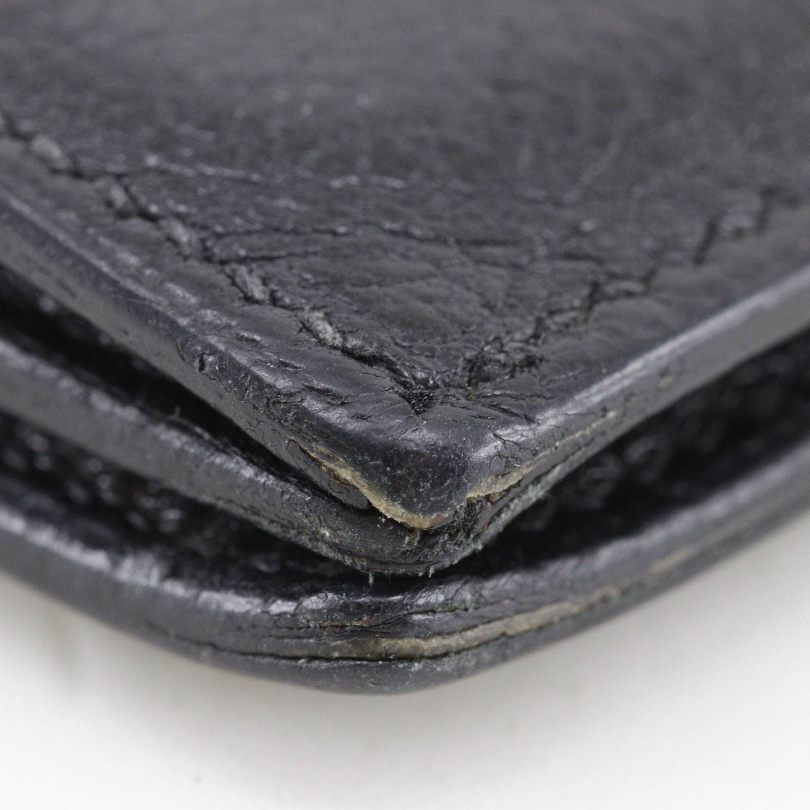 Hermes Mc2 Fleming Leather Black L Billfold Wallet — view 4