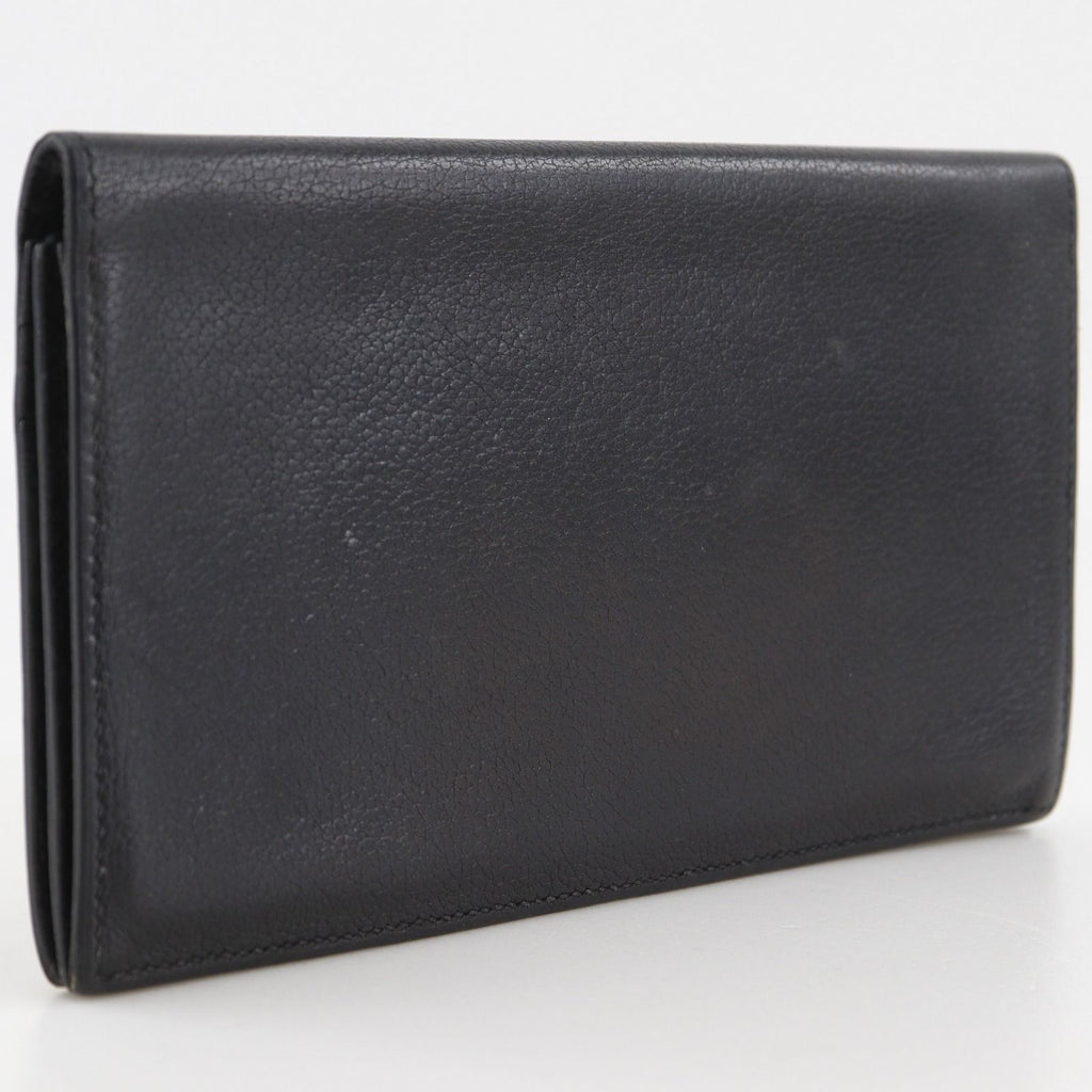 Hermes Mc2 Fleming Leather Black L Billfold Wallet — view 3