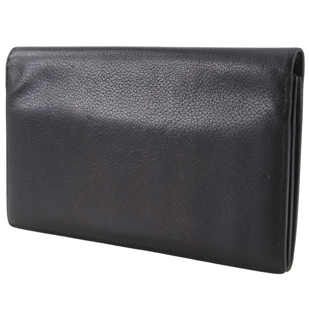 Hermes Mc2 Fleming Leather Black L Billfold Wallet — view 2