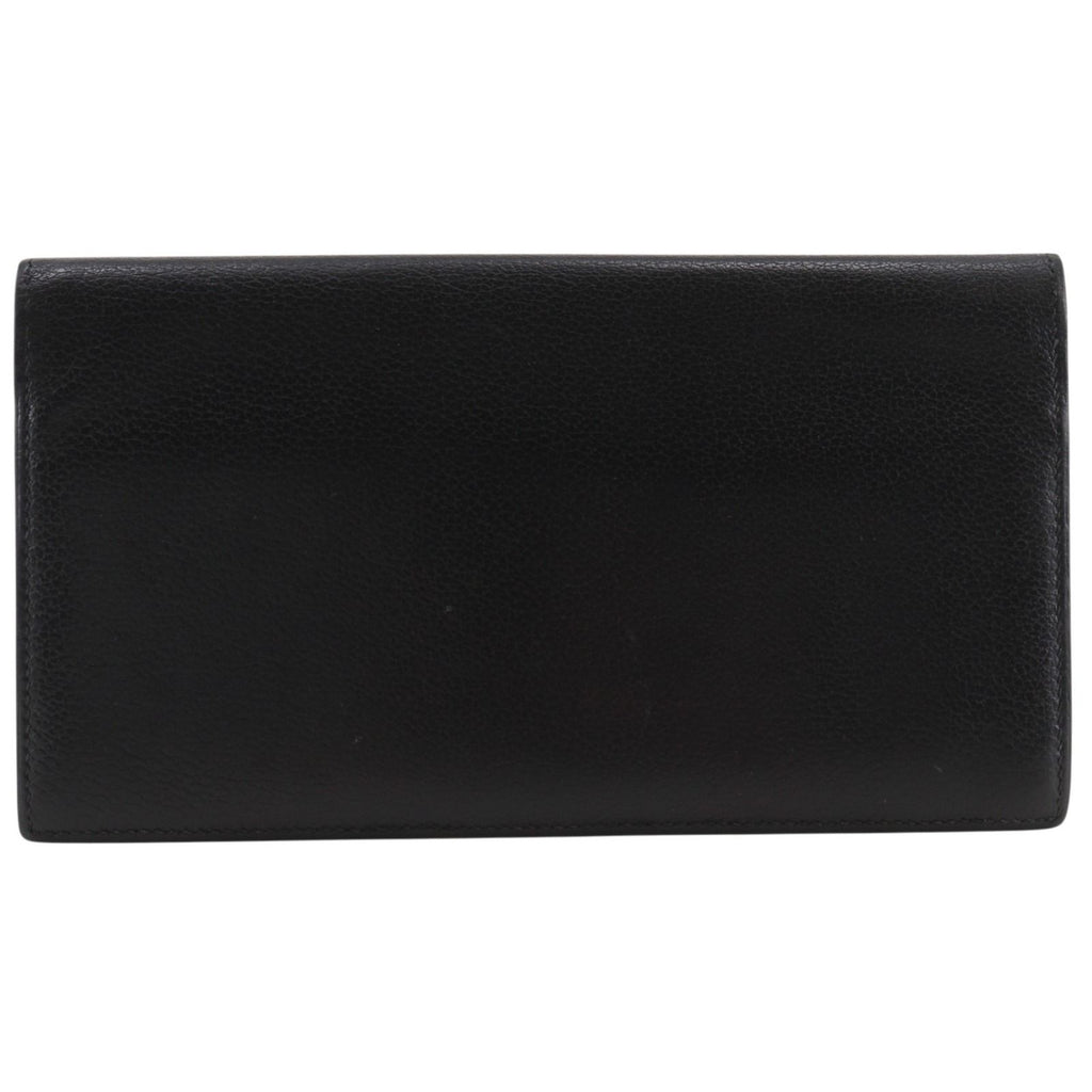 Hermes Mc2 Fleming Leather Black L Billfold Wallet