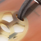 Hermes Lift GM Buffalo Horn Orange Necklace — view 5