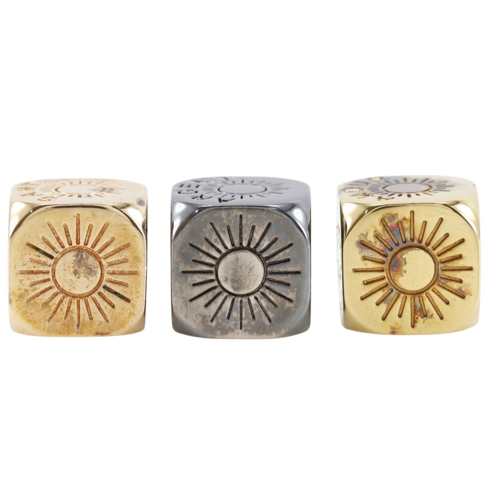 Hermes Fortuna Dice 3 Pieces Vintage Metal Vanity — view 4