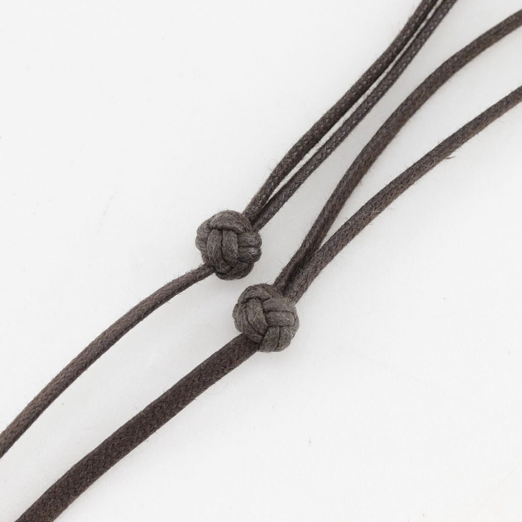 Hermes Motif Buffalo Horn Brown Necklace — view 7