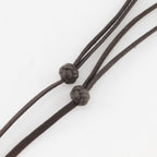 Hermes Motif Buffalo Horn Brown Necklace — view 7