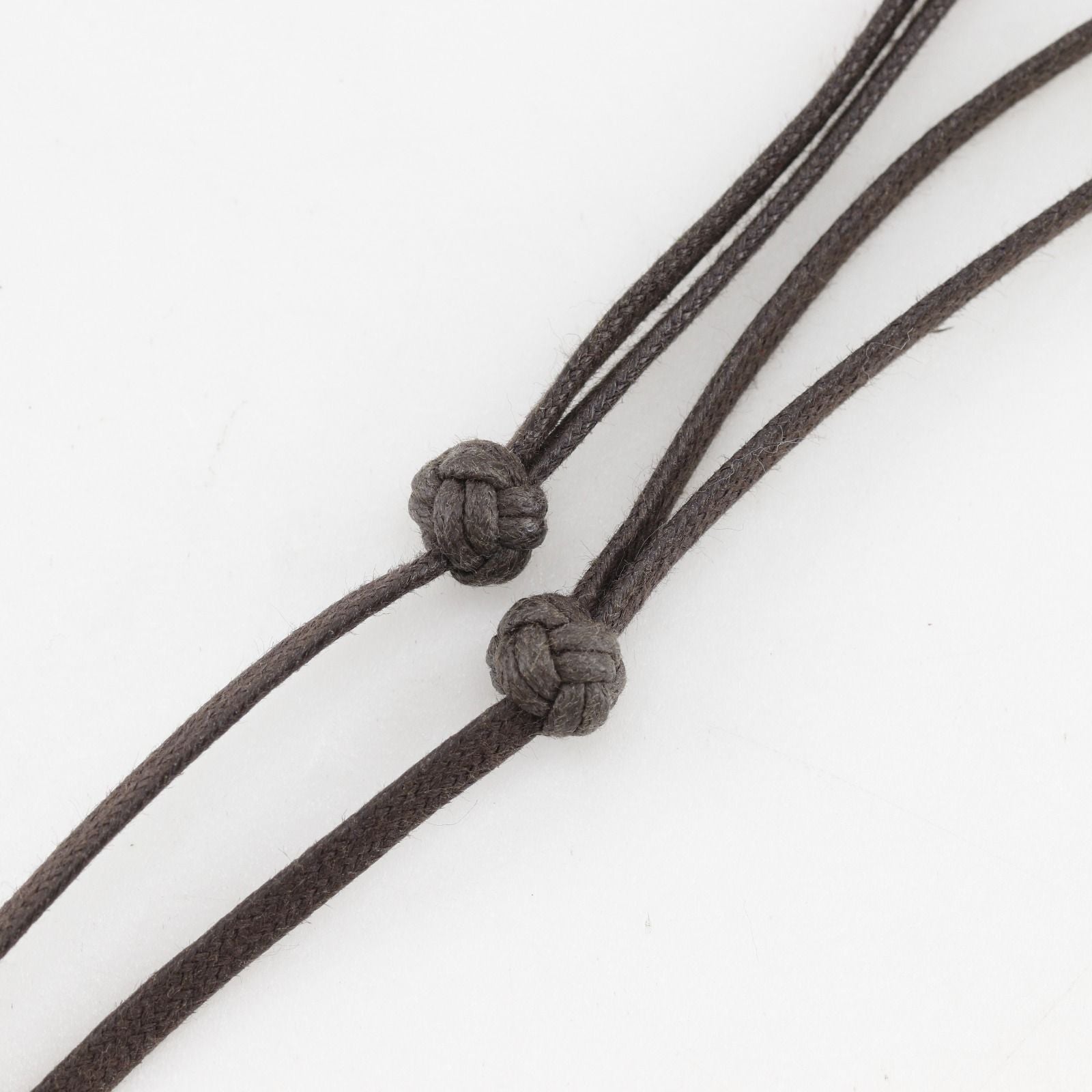 Hermes Motif Buffalo Horn Brown Necklace — view 7