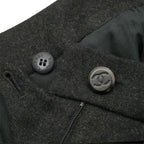 Chanel Vintage Pants 38 CC Logo Button High Waist Wide Trousers — view 4