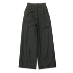 Chanel Vintage Pants 38 CC Logo Button High Waist Wide Trousers — view 2