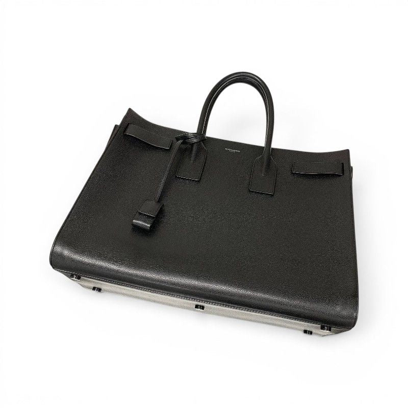 Saint Laurent Sac Tote Black Large Handbag — view 5