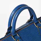 Louis Vuitton Speedy 30 Epi Boston Bag Leather Toledo Blue Gold — view 6
