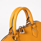 Louis Vuitton Alma Handbag Epi Leather Yellow Silver — view 5