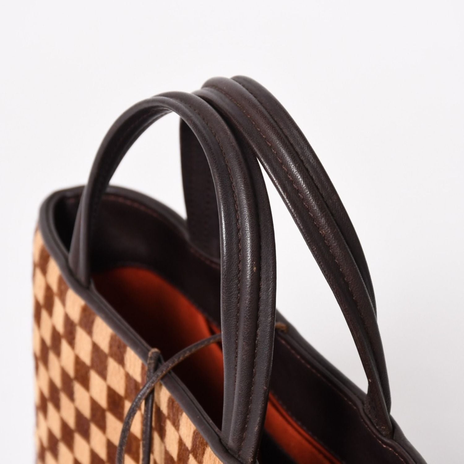 Louis Vuitton Impala Handbag Calf Hair Damier Sauvage Brown Beige — view 5