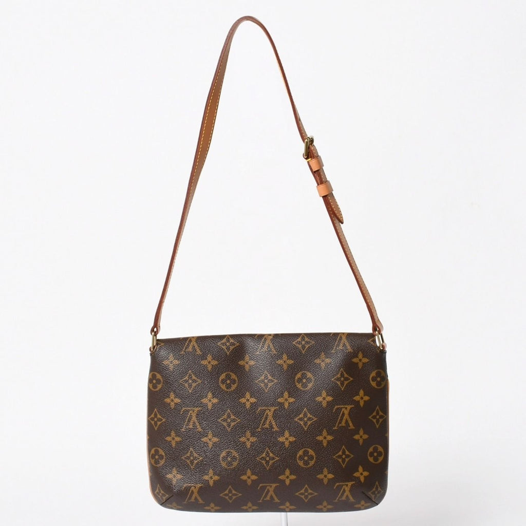 Louis Vuitton Musette Tango Shoulder Bag Monogram Canvas Brown Gold — view 2
