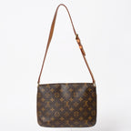 Louis Vuitton Musette Tango Shoulder Bag Monogram Canvas Brown Gold — view 2