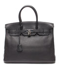 Hermes Handbag Silver Birkin 35