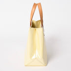 Louis Vuitton Monogram Reade PM Vernis Perlee White Ivory Cream Yellow Mini — view 3