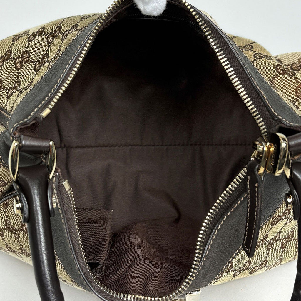 Gucci GG Pattern Shoulder Bag Abbey Canvas Brown — view 8