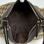 Gucci GG Pattern Shoulder Bag Abbey Canvas Brown — view 8
