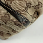 Gucci GG Pattern Shoulder Bag Abbey Canvas Brown — view 4