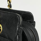 Chanel Triple CC Logo Che Tote Caviar Leather Black — view 5