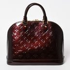 Louis Vuitton Alma PM Amarante Wine Red Handbag Gold — view 2