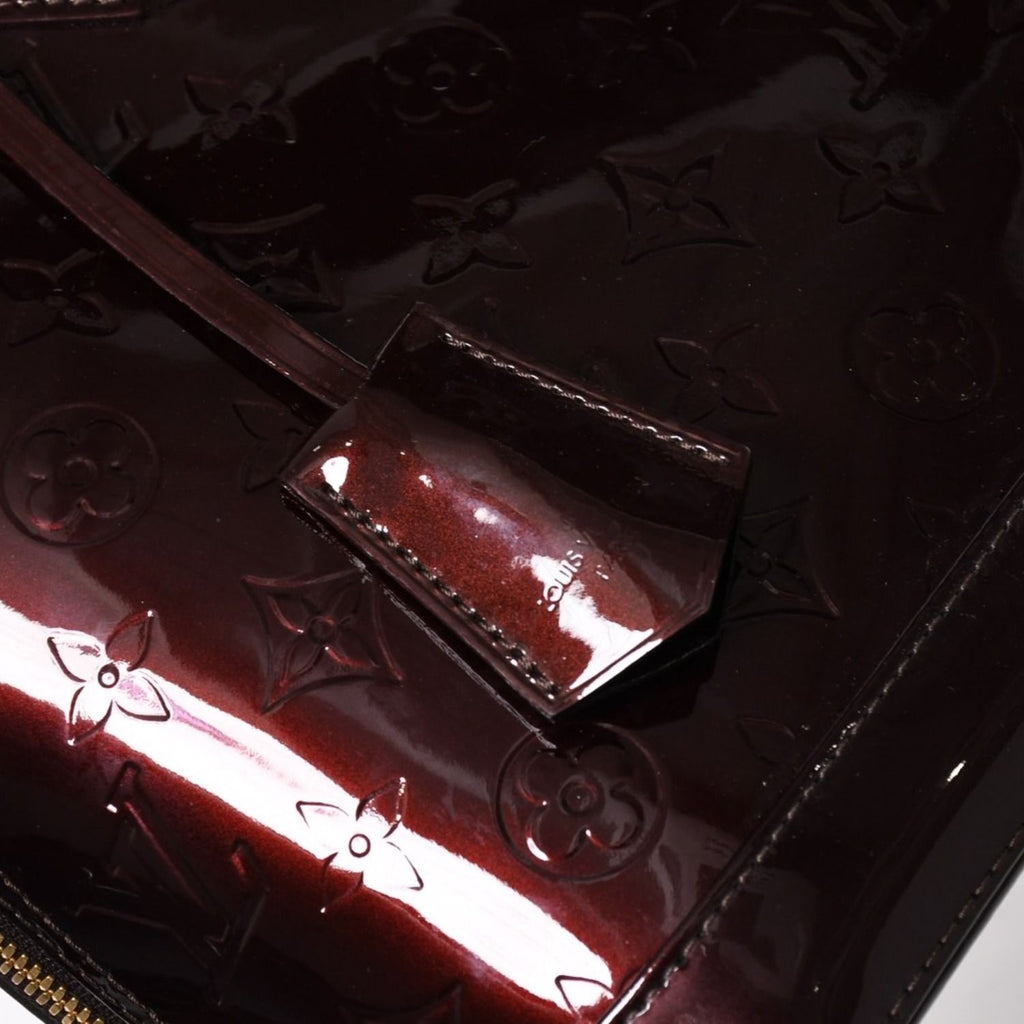 Louis Vuitton Alma PM Amarante Wine Red Handbag Gold — view 8