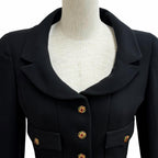 Chanel Vintage Wool Gripoix Buttoned 4 Pocket Jacket Skirt Set 38 — view 4