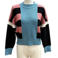 Hermes Lettres Equestres Cashmere Crew Neck Long Sleeve Sweater Knit Multi 38