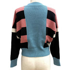 Hermes Lettres Equestres Cashmere Crew Neck Long Sleeve Sweater Knit Multi 38 — view 4