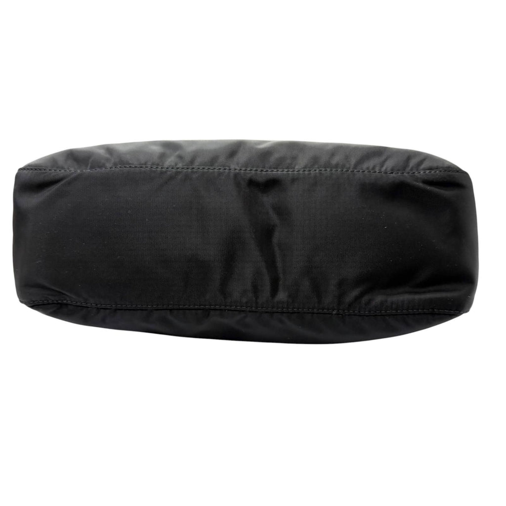 Prada Leather Re-Nylon Triangle Logo Pouch Crossbody Shoulder Bag Black — view 5
