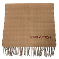 Louis Vuitton Echarpe Monogram Gradient Tartan Cashmere Embroidery Scarf
