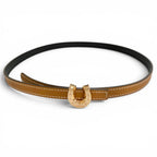 Hermes Kit Joquette Veau Swift Golden Yellow Reversible Belt Brown Black 70 — view 3