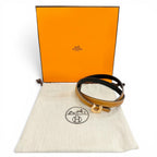 Hermes Kit Joquette Veau Swift Golden Yellow Reversible Belt Brown Black 70 — view 2