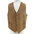 Hermes Vintage Music Played by Spheres la Musique Des Silk 100% Lambskin Gilet