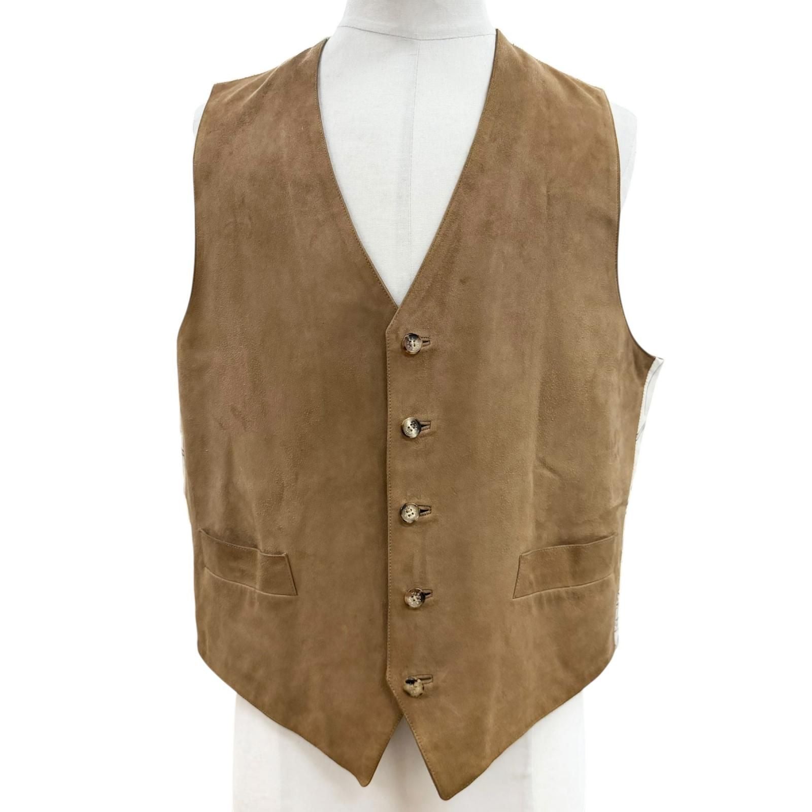 Hermes Vintage Music Played by Spheres la Musique Des Silk 100% Lambskin Gilet