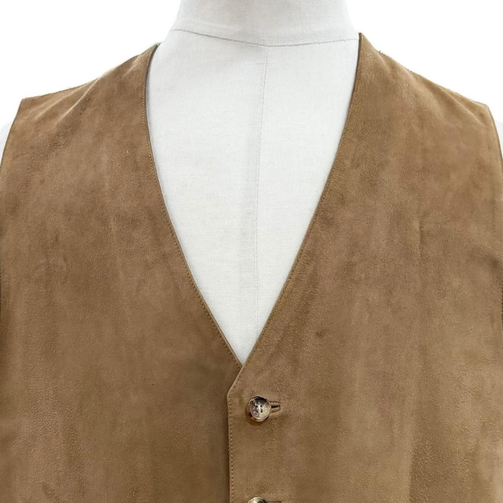 Hermes Vintage Music Played by Spheres la Musique Des Silk 100% Lambskin Gilet — view 2