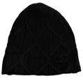 Chanel Cashmere CC Logo Knit Cap Beanie Hat Black