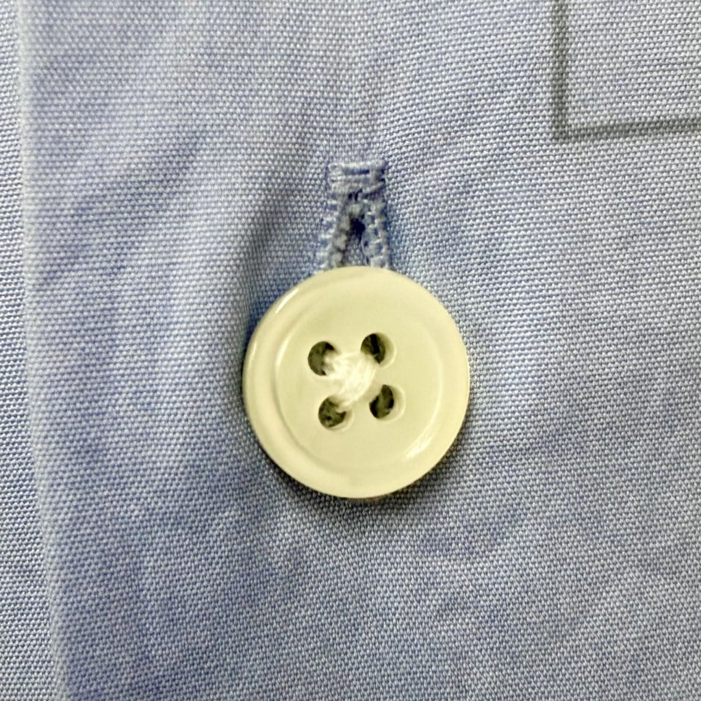 Hermes Mall Et Gourmette Cotton Series Button Long Sleeve Shirt Light Blue 41 — view 7