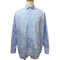 Hermes Mall Et Gourmette Cotton Series Button Long Sleeve Shirt Light Blue 41