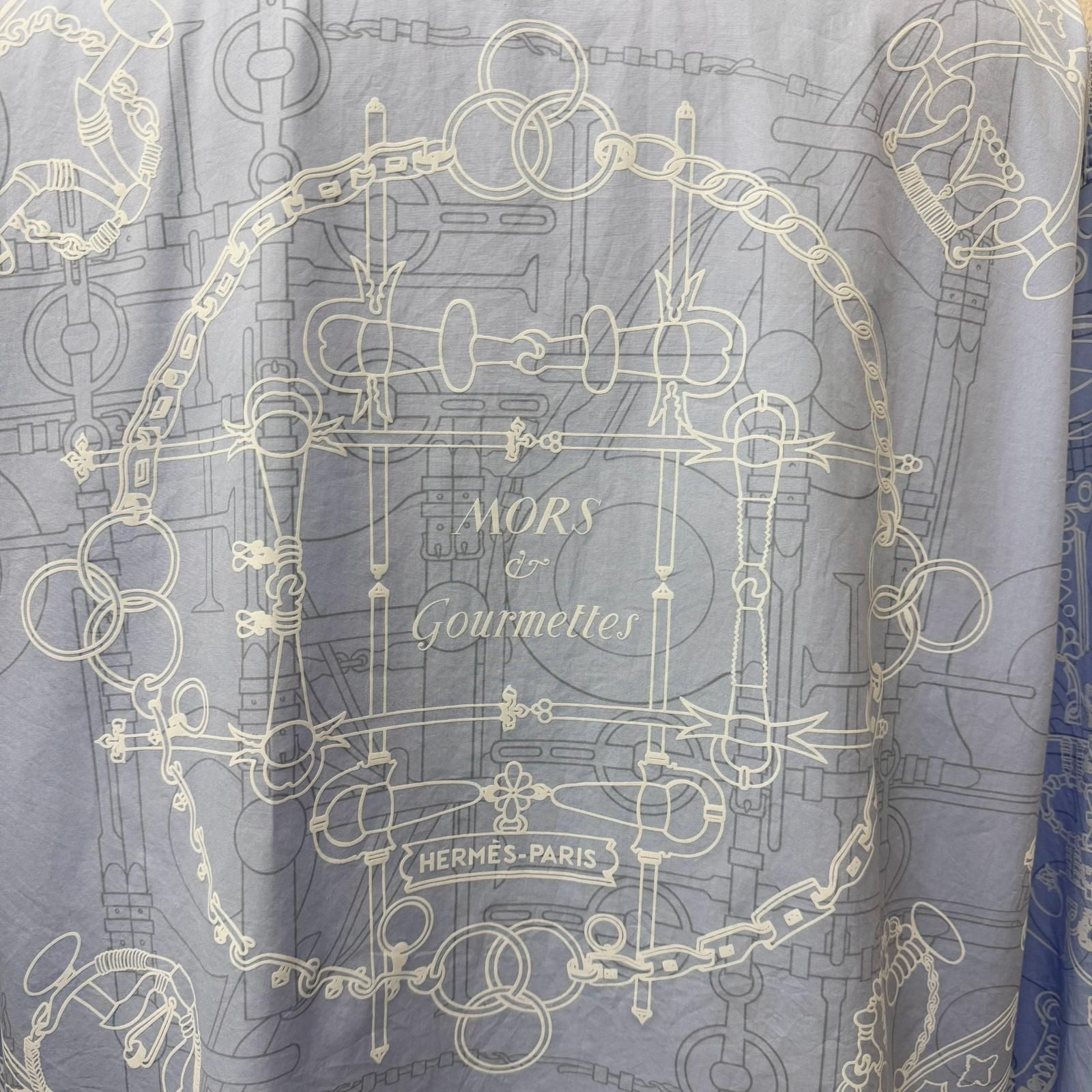 Hermes Mall Et Gourmette Cotton Series Button Long Sleeve Shirt Light Blue 41 — view 5