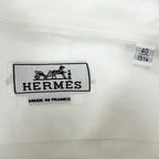 Hermes Cotton Chaine D'ancre Embossed All Over Pattern Series Button Long — view 8