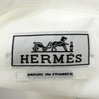 Hermes Boxy Fit Onde Colore Series Button Long Sleeve Shirt White 39 — view 8