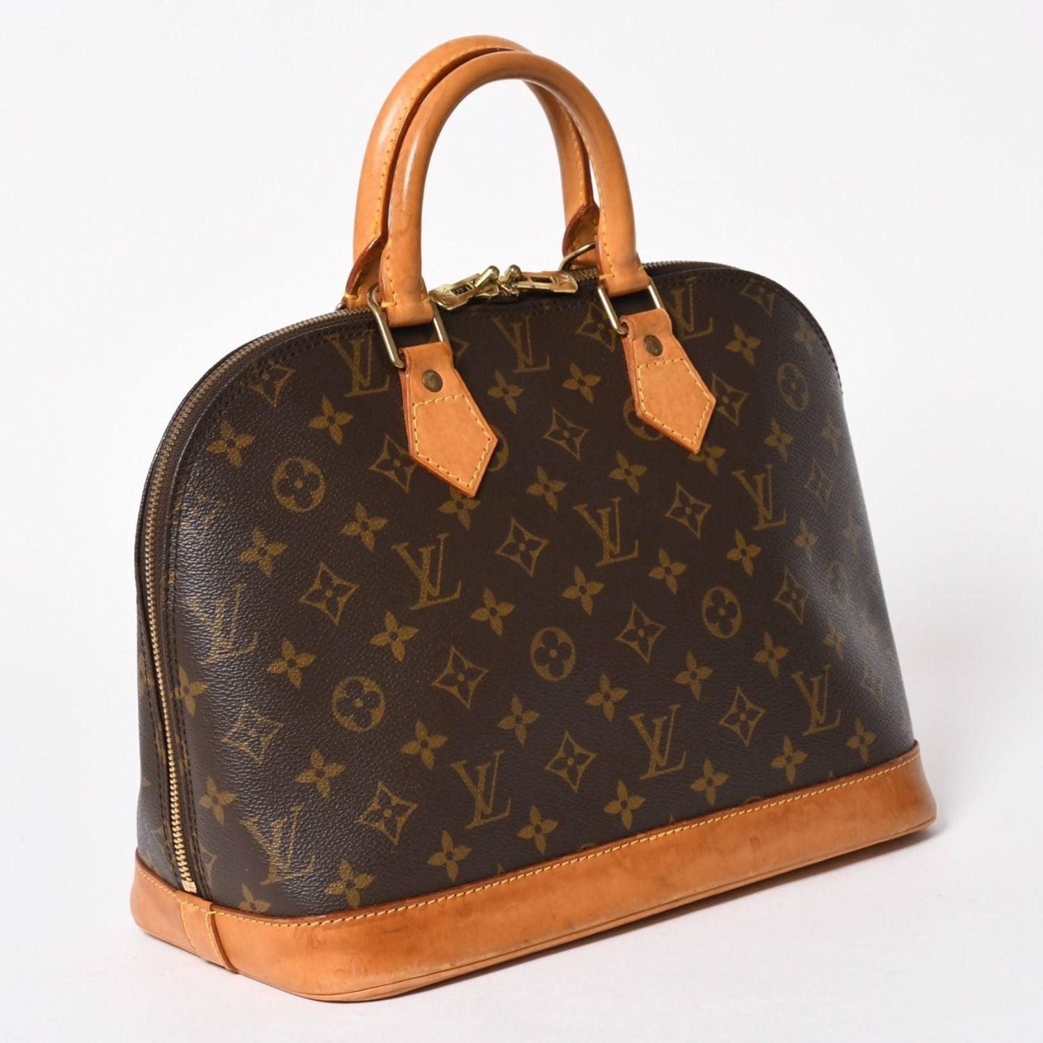 Louis Vuitton Monogram Alma PM Handbag Shoulder Gold — view 3