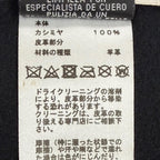 Hermes Cheval Au Tre Cashmere 100% Sheep Leather Logo Embroidery Fringe Scarf — view 7
