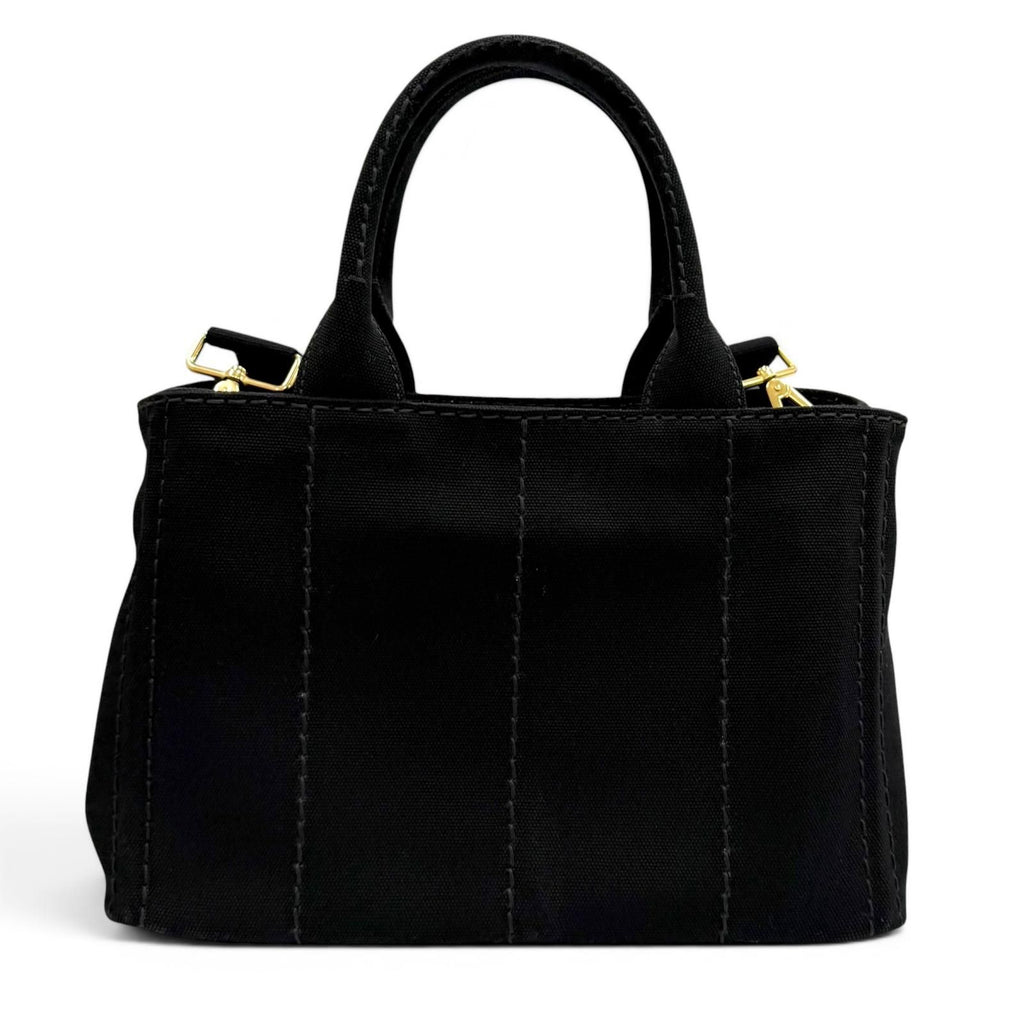 Prada Canapa Nero Logo Tote — view 4
