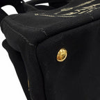 Prada Canapa Nero Logo Tote — view 8