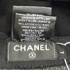 Chanel Cashmere Wool CC Logo Lame Thread Bucket Hat Gray Silver — view 7