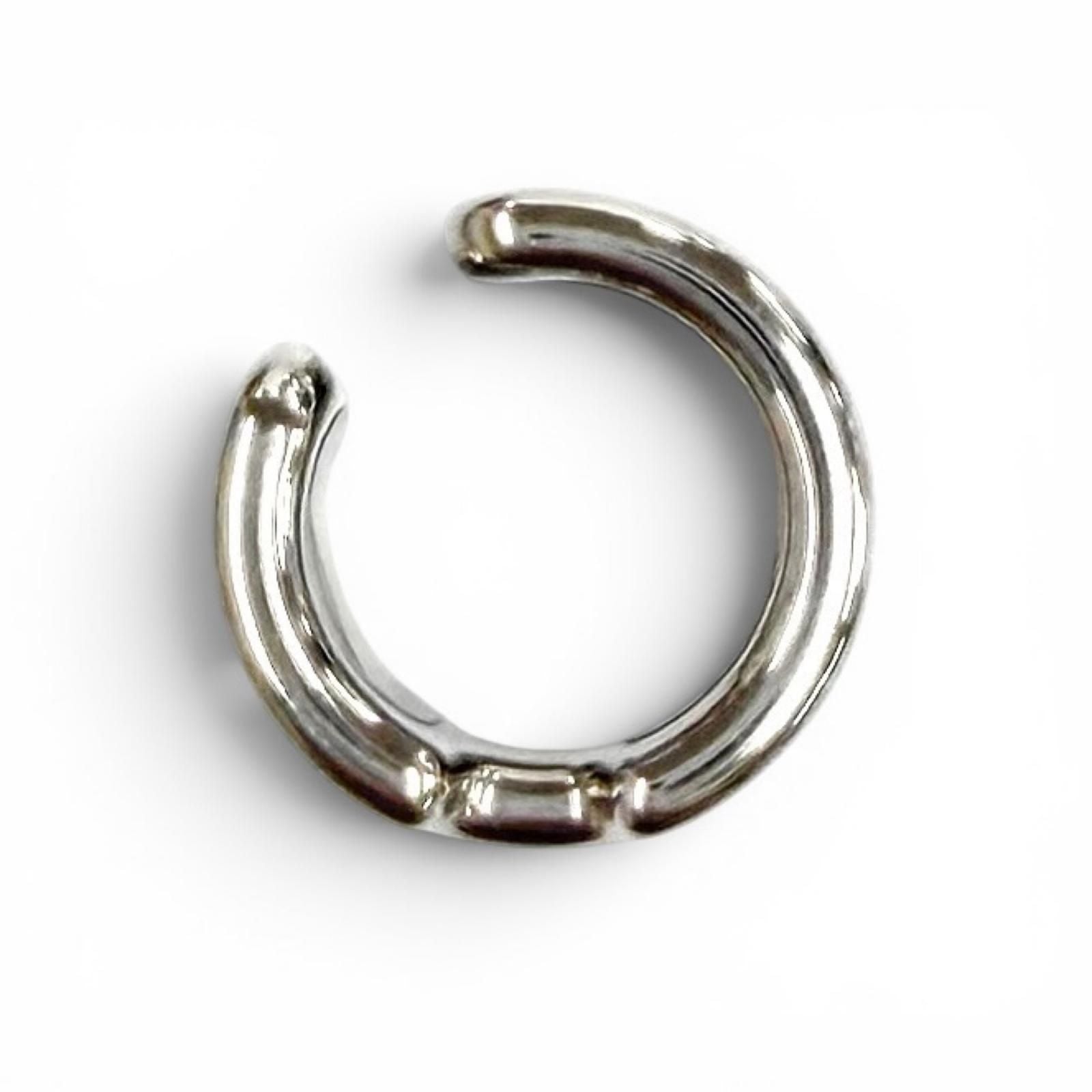 Hermes Olympe PM Gold Veau Epsom Silver Earring — view 5